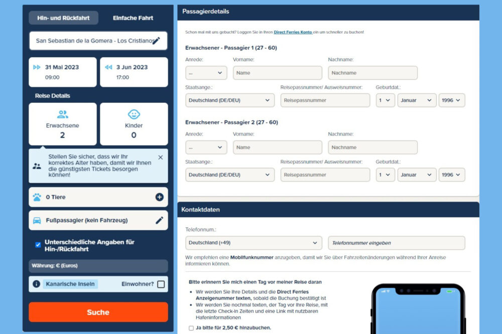 Direct Ferries Gutschein & bis zu 75% Rabatt | September 2025
