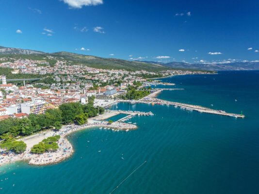 Hotel Crikvenica Außenansicht Strand