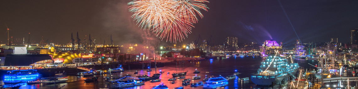 deutschland hamburg silvester hafen schiffe panorama