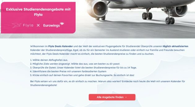 Flyla Gutschein Studierendenangebote Deals