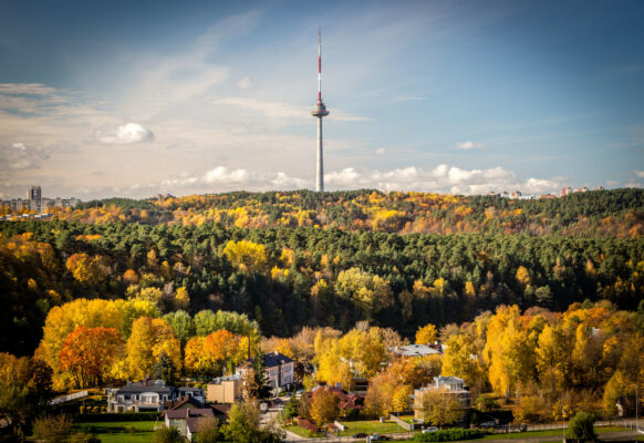 Litauen Vilnius Fernsehturm