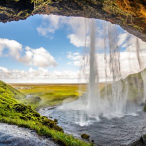 Island Wasserfall Seljalandsfoss