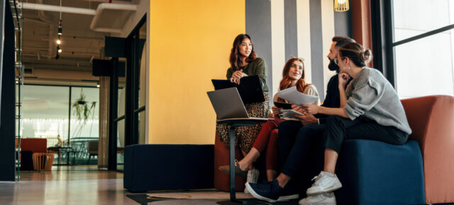 Menschen Büro Arbeit Hotel Lobby Stundenten