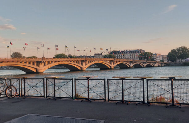 Heilig-Esprit-Brücke übe den Adour in Bayonne.