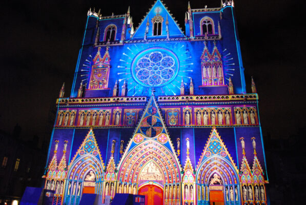 Lyon Kathedrale Lichterfest