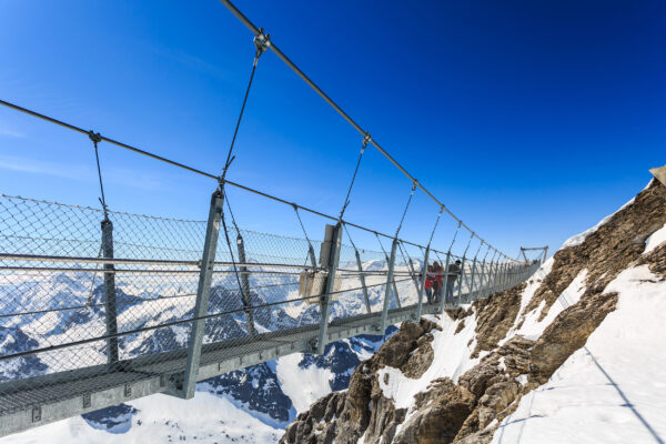 Schweiz Alpen Titlis Berg Brücke