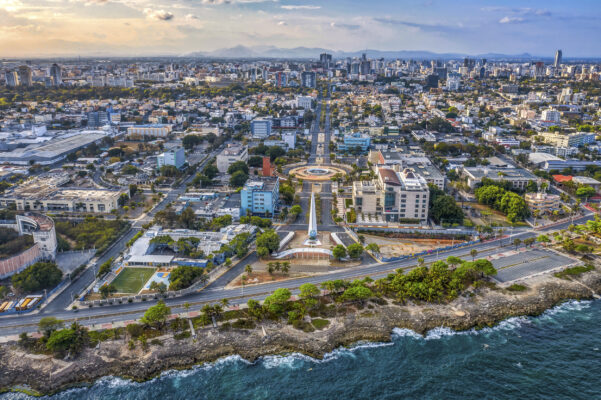 DomRep santo Domingo Bild von oben