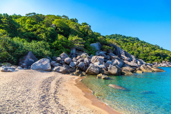 Beautiful Ao Hin Wong Beach at Koh Tao Island Thailand