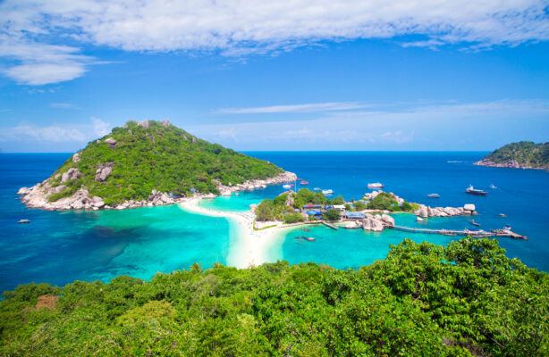 Thailand Koh Tao The Highest Viewpoint of Nangyuan Island