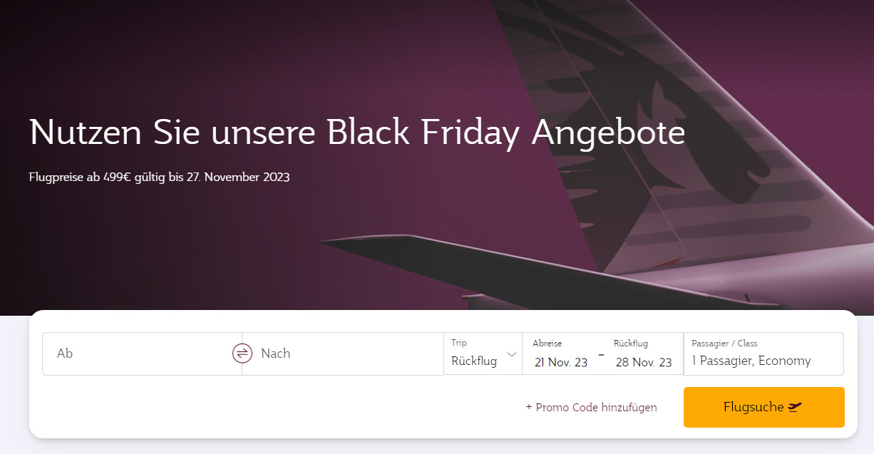 Einmal um die Welt mit Qatar Airways Black Friday Angebote ab 499€ pro