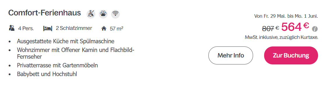 Ferienhaus Angebot