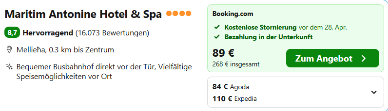 Malta Hotel Angebot