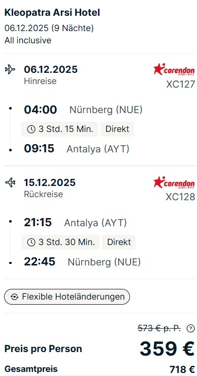 Antalya Pauschalangebot