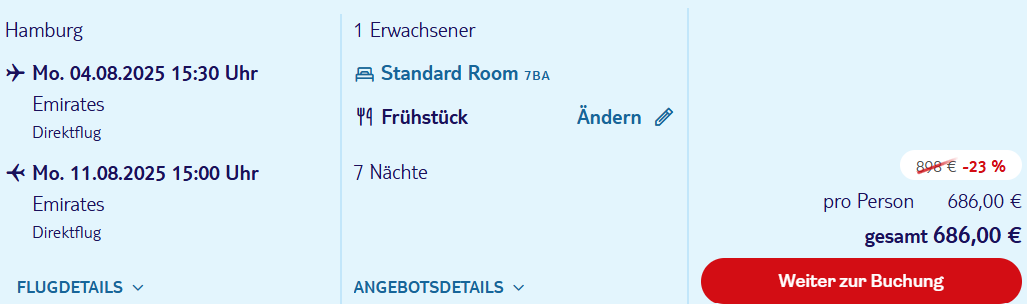 Dubai Reise Angebot