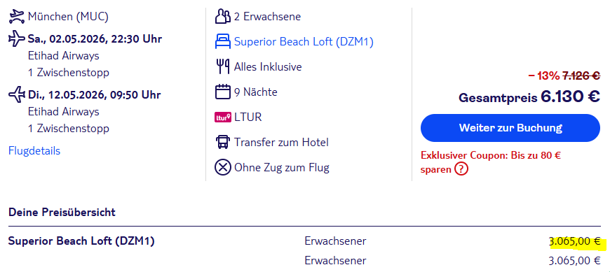 Malediven Pauschalangebot