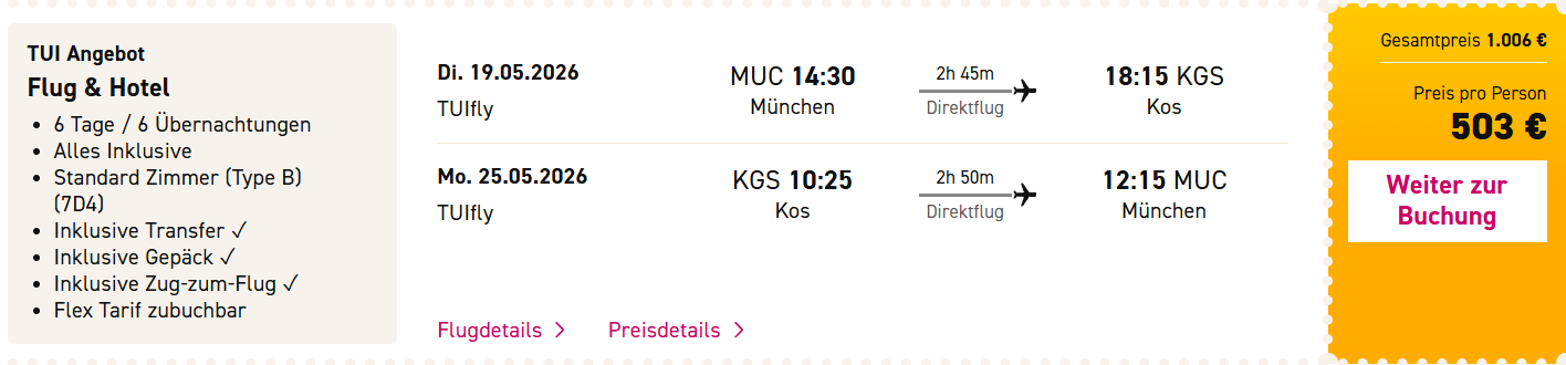 Kos Reise Angebot