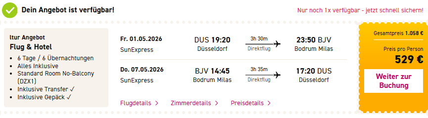 Bodrum Pauschalangebot