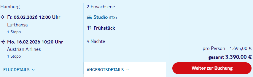 Mauritius Angebot