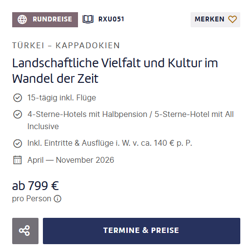 Türkei Rundreise Angebot