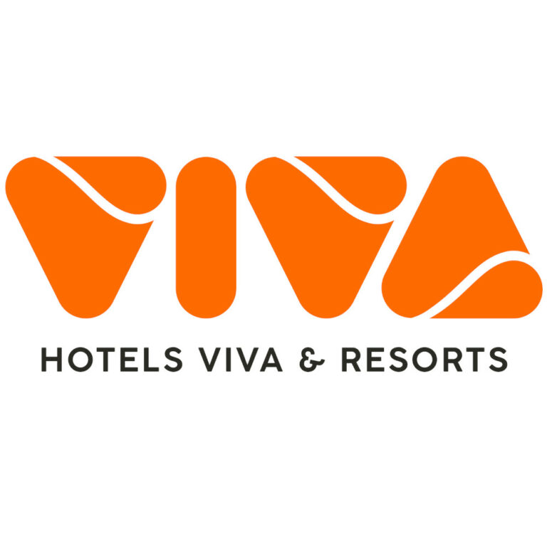 Viva Hotels & Resort Logo in orange auf weißem Hintergrund.