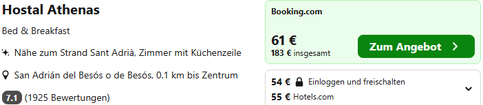 Barcelona Kombi Angebot