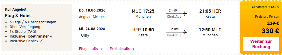 Kreta Reise Angebot