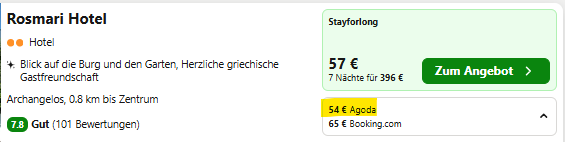 rhodos hotel angebot