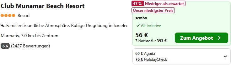 Türkei Hotelangebot