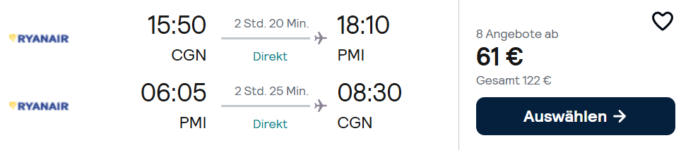 Mallorca Flug Angebot