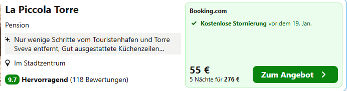 Bari Hotelangebot