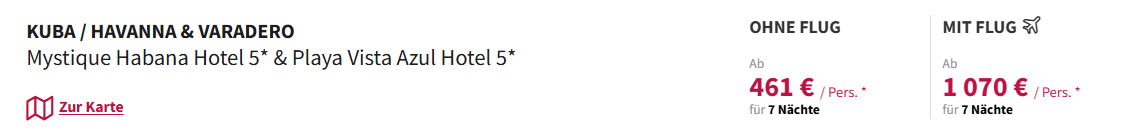 Kuba Reise Angebot