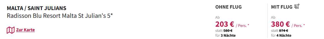 Malta Reise Angebot