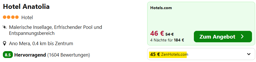 Mykonos Hotel Angebot