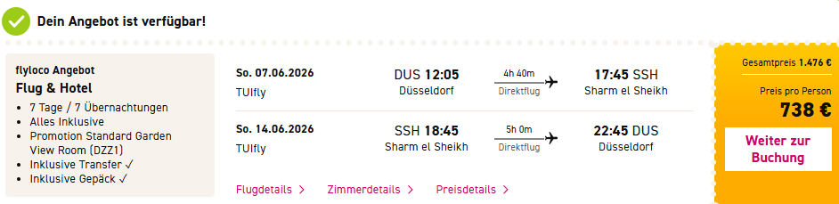Ägypten Pauschalangebot