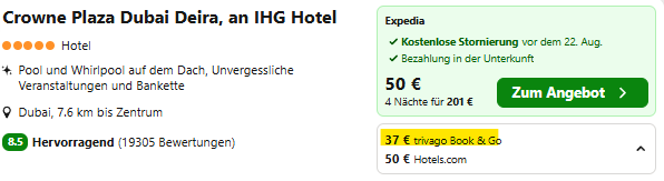 Dubai Hotel Angebot