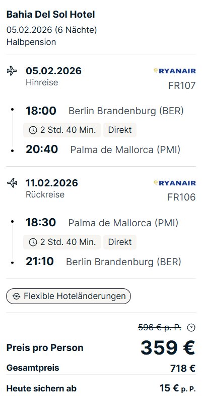 Mallorca Reise Angebot
