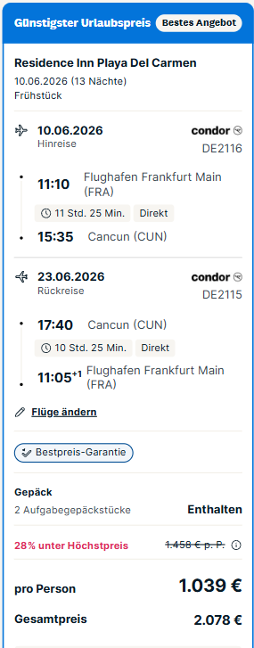 Mexiko Reise Angebot