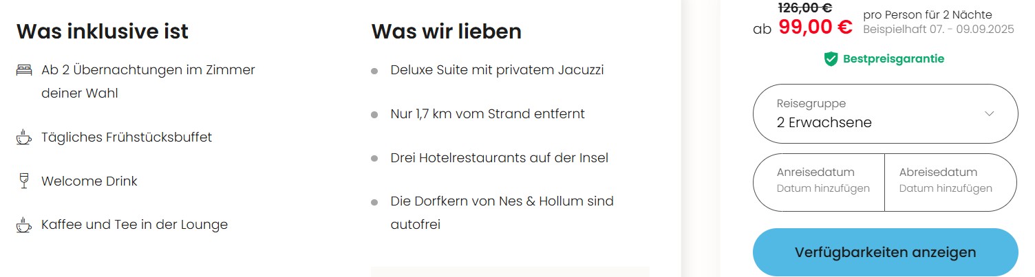Niederlande Hotelangebot