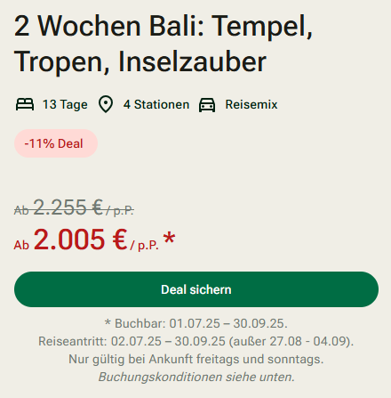 Bali Rundreise
