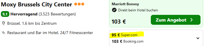 Brüssel Hotelangebot