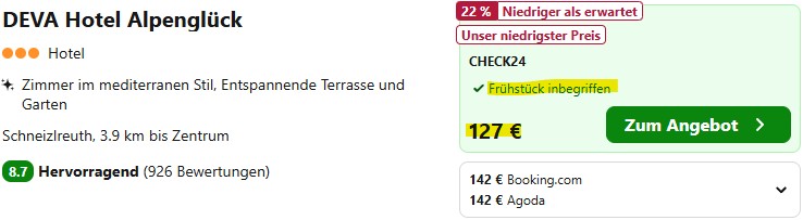 Deutschland Königssee Schnäppchen