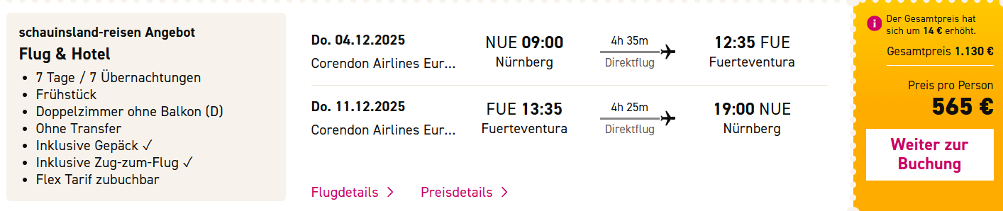 Fuerteventura Reise Angebot