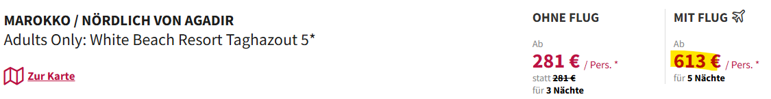 Marokko Pauschalreise Angebot