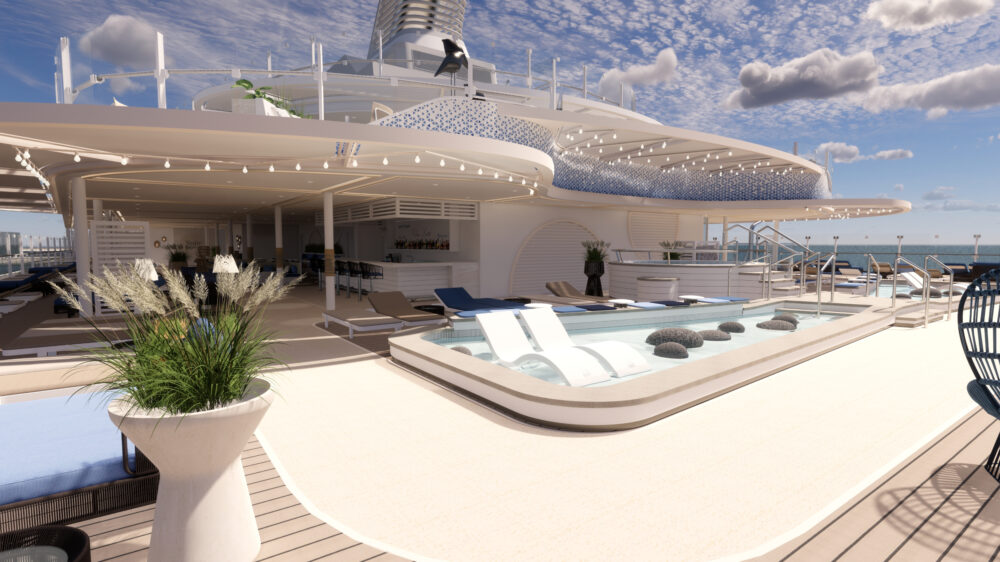 Mein Schiff Relax Rendering - Suitenbereiche - X Bar Sonnendeck