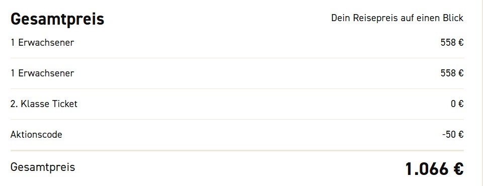 Teneriffa pauschal code