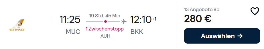 Thailand Flug