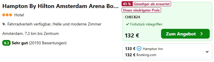 Amsterdam Hotelangebot