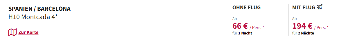 Barcelona Reise Angebot