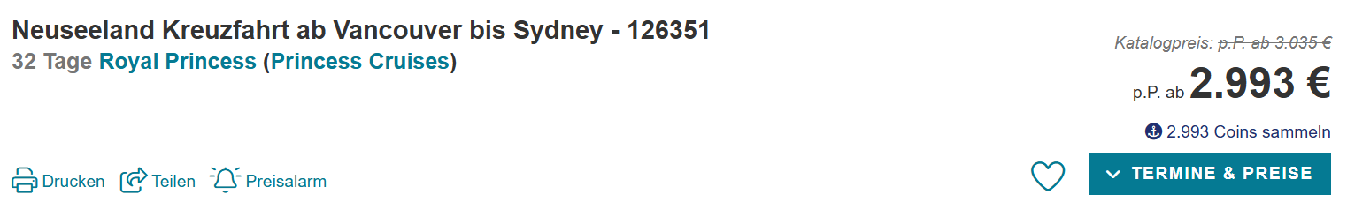 Kreuzfahrt Angebot