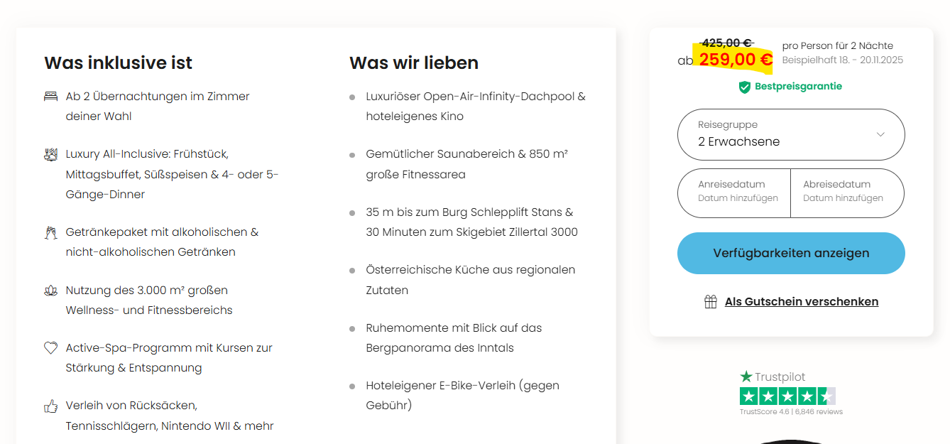 Österreich Hotel Angebot
